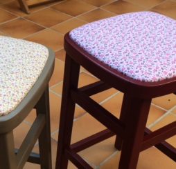 Relooking tabourets d&rsquo;appoint